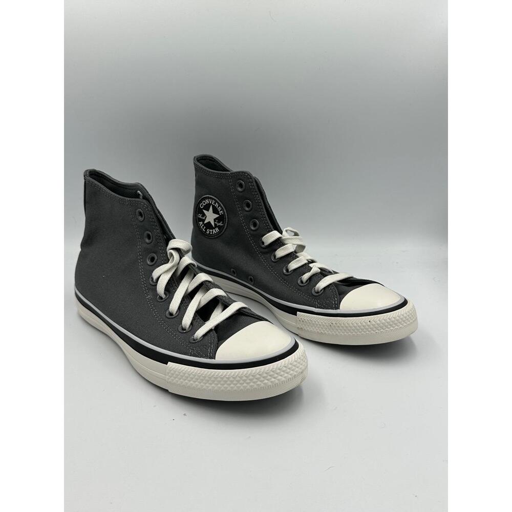 Converse All Star High Top Sneakers in Charcoal Gray & White - Picture 7 of 10